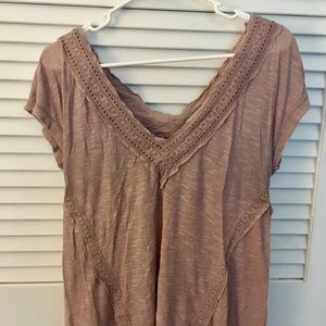 Urban Outfitters Rose V-Neck Top